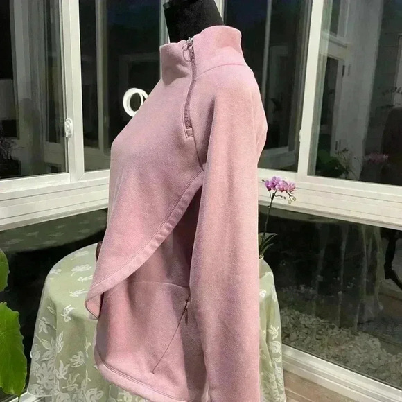 Athleta  sweatshirt, women’s small cross bottom pull over lavender comfortable - Picture 2 of 9